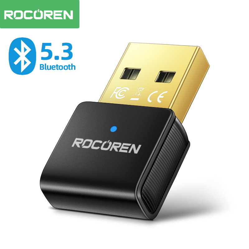 Mini Wireless Mouse - ROCOREN USB Mini Bluetooth Adapeter 5.3