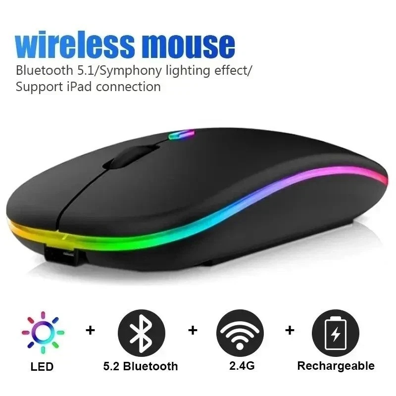 Mini Wireless Mouse - Mouse wireless Bluetooth a doppia modalità