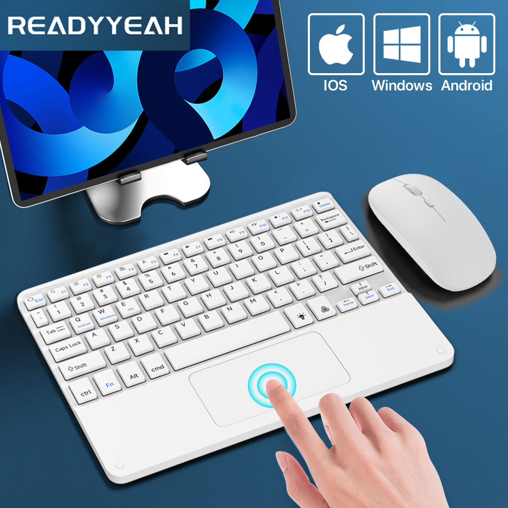 Mini Wireless Mouse - Touchpad Tastiera wireless e mouse Tastiera