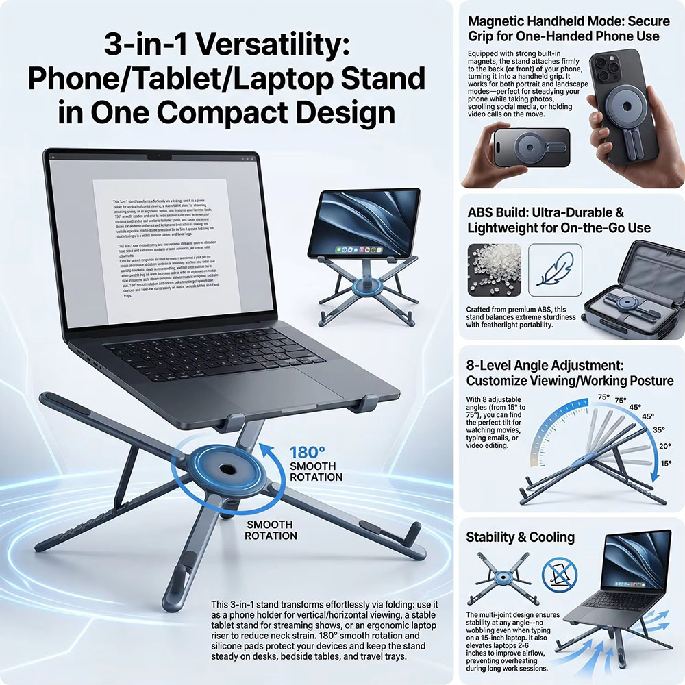 Supporto Magnetico Portatile p - Laptop Extra Accessories recensione e prezzo